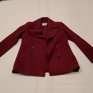 Maroon Pea Coat